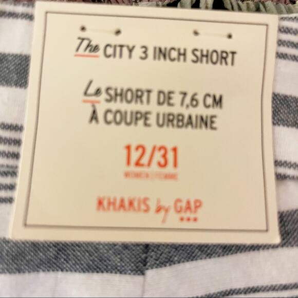 GAP Khakis By Gap The City 3” Shorts, 12, NWT! - Picture 8 of 9